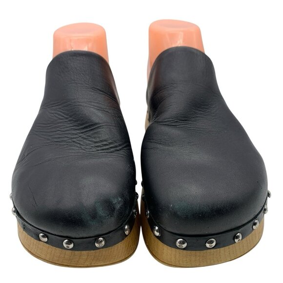 Musse & Cloud Cosima Studded Black Platform Clogs Slip On Shoes Women's Sz 9 40 - Picture 4 of 14